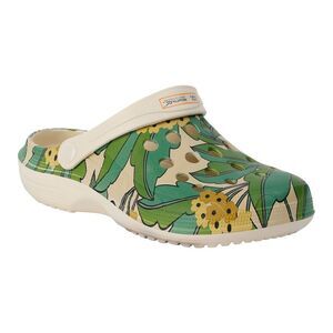 Regatta Womens/Ladies Orla Tropical Leaves Lightweight Clogs / Green